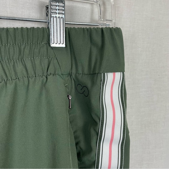 CALIA by Carrie Underwood Journey Tuxedo Stripe Green Pants M - Picture 3 of 5